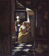 Jan Vermeer letter oil painting picture wholesale